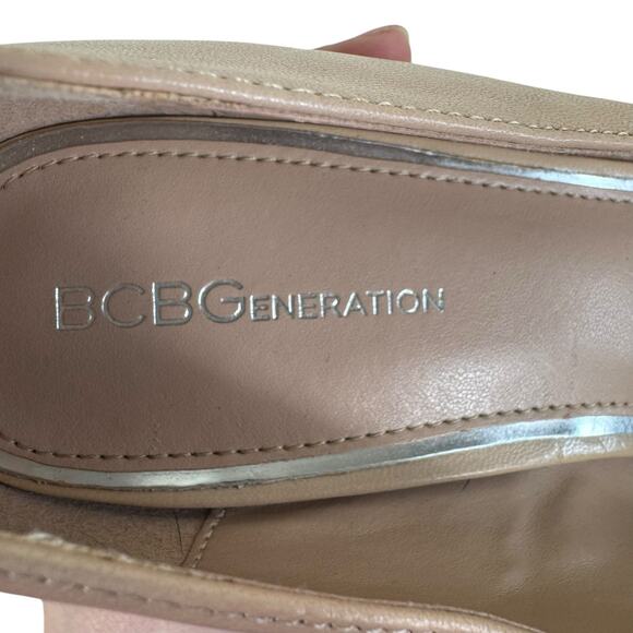 BCBGeneration Harleigh Shell Pink Leather Pointed Toe High Heel Pumps Size 9.5B - Picture 7 of 8